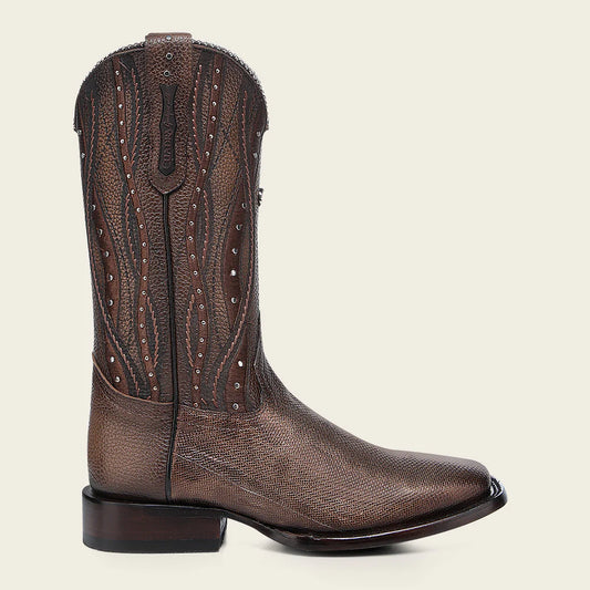 1F3ZKA - Cuadra copper western carunga skin rodeo boot for woman