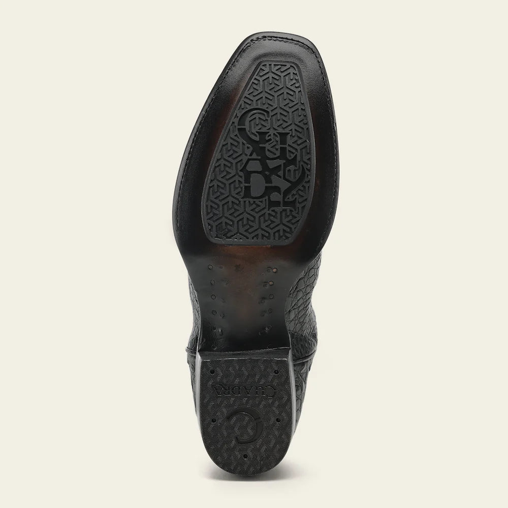1J1NFY - Cuadra black dress cowboy caiman leather boots for men