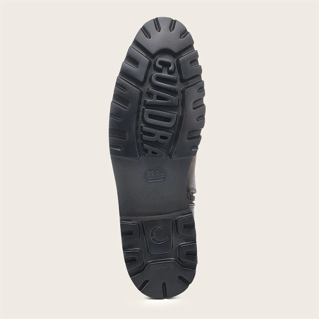 4D30RS - Cuadra honey dress casual deer leather zip ankle boots for men