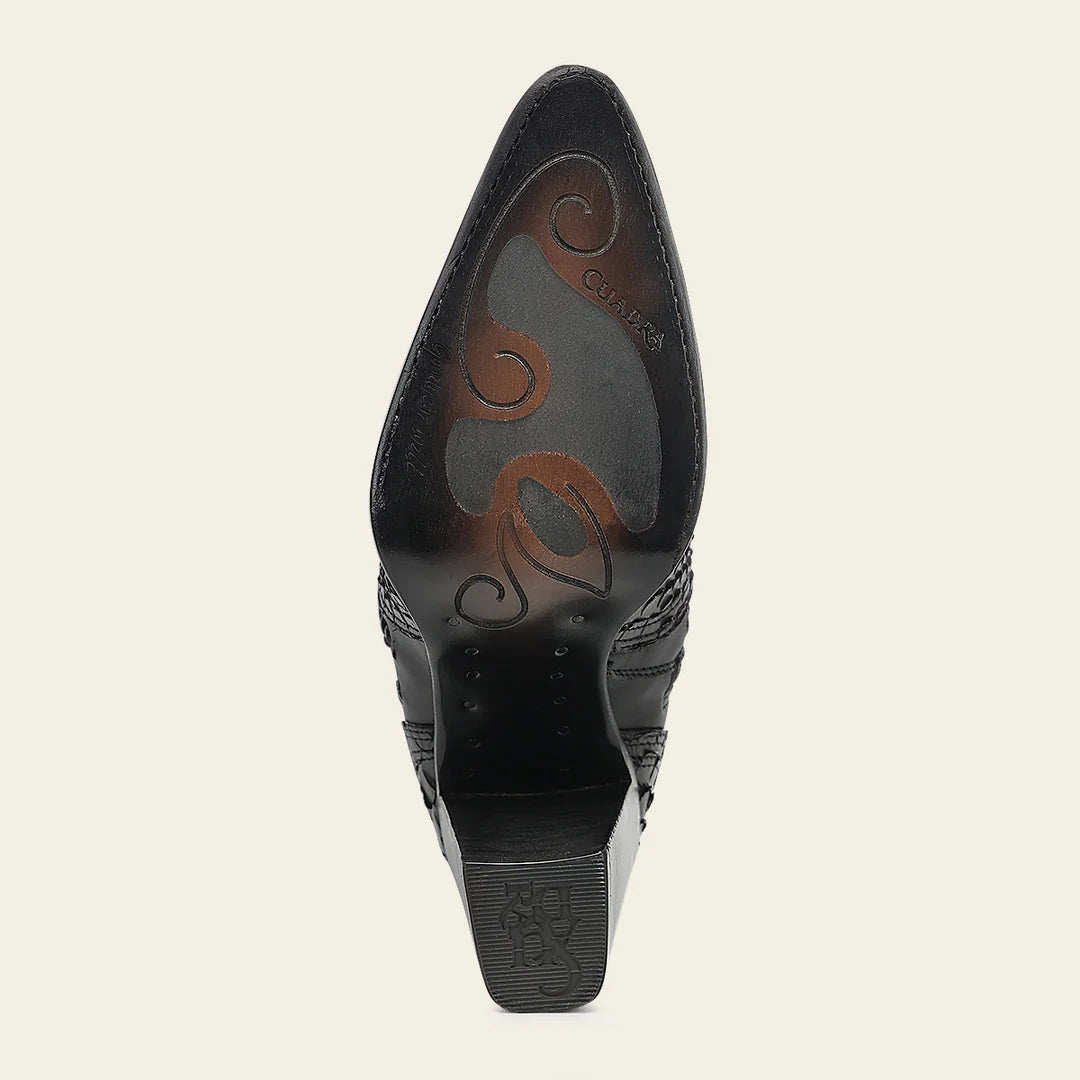4I29PM - Cuadra Chocolate Python Boots for Women