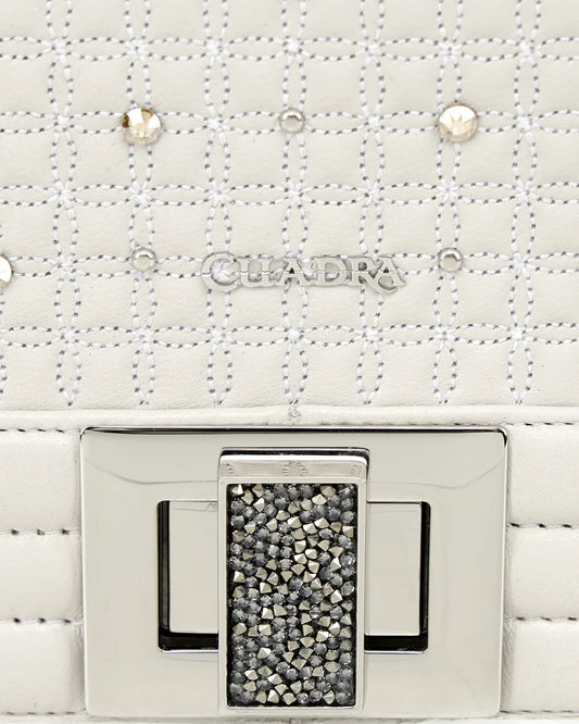 BOD5ACO - White Cuadra Leather Ladies Purse Handbag for Women
