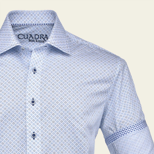 CMW856R - Cuadra Navy Casual Fashion Cotton Shirt for Men
