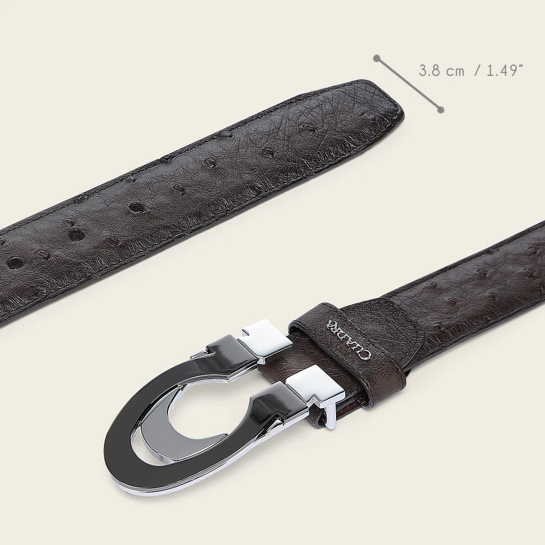 CS563A1 - Cuadra brown casual fashion ostrich belt for men