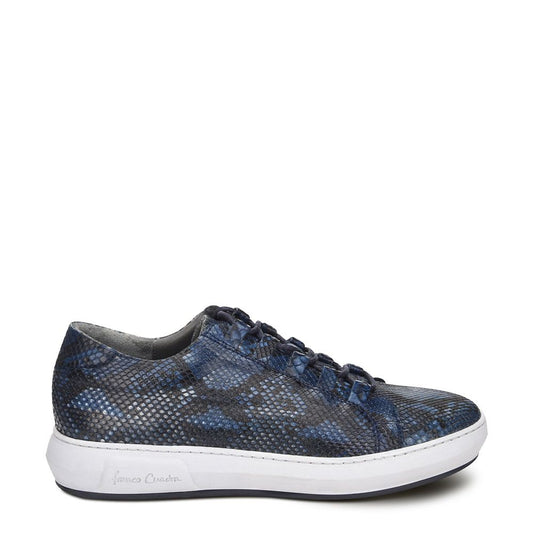C22PBPB - Cuadra blue casual fashion python sneakers for men-FRANCO CUADRA-Kuet-Cuadra-Boots