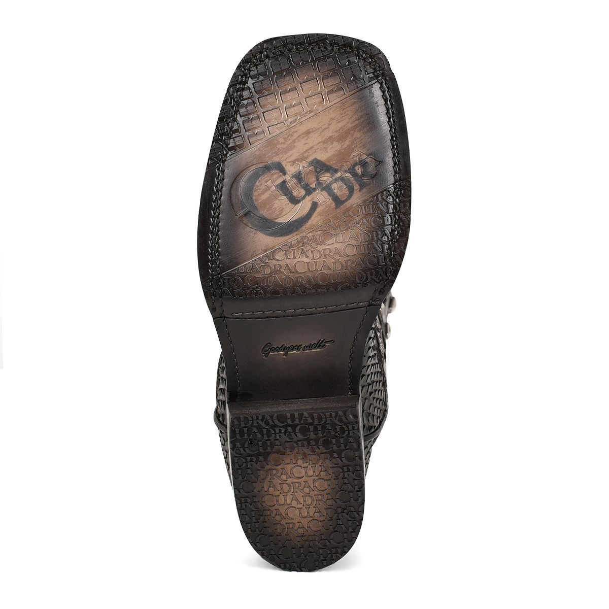 4M04PM - Cuadra black western phyton leather boot for woman