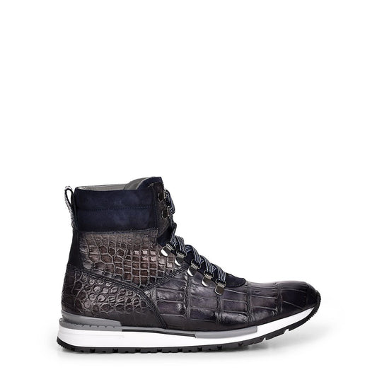 N40LPAZ - Cuadra blue alligator leather boots for men