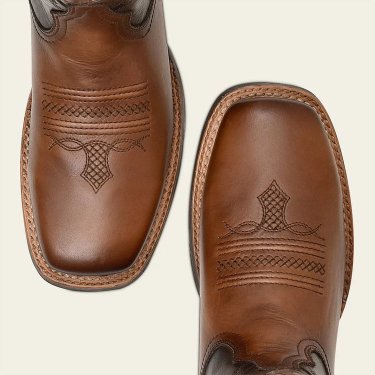 4L01RS - Cuadra Sand Cowboy Rodeo Cowhide Leather Boots for Men