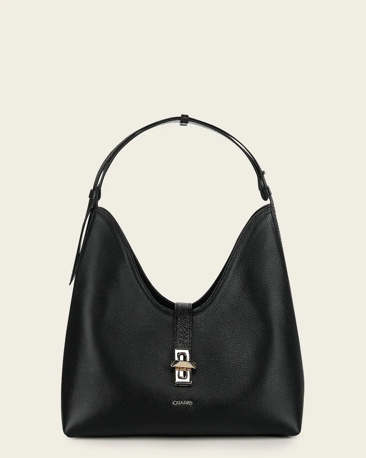 BOD4NPM - Cuadra Balck Fashion Leather Tote Bag for Women