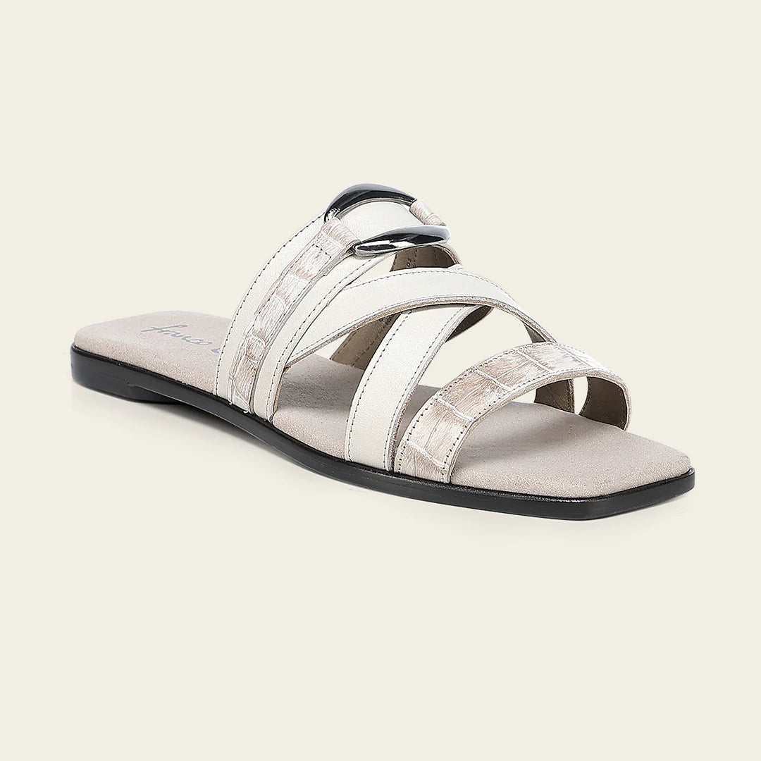02HNCRR - beige python sandals for women