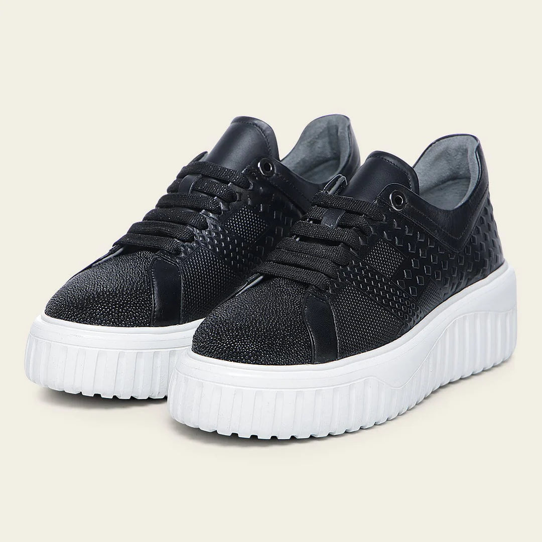 02LMTTS - black stingray sneakers for women