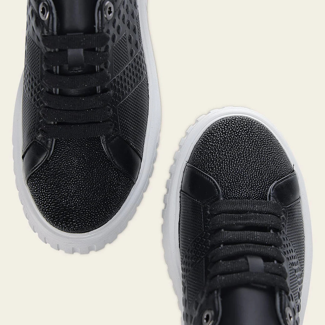 02LMTTS - black stingray sneakers for women
