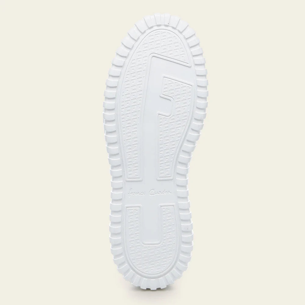 03LPBNA - Cuadra beige python sneakers for women