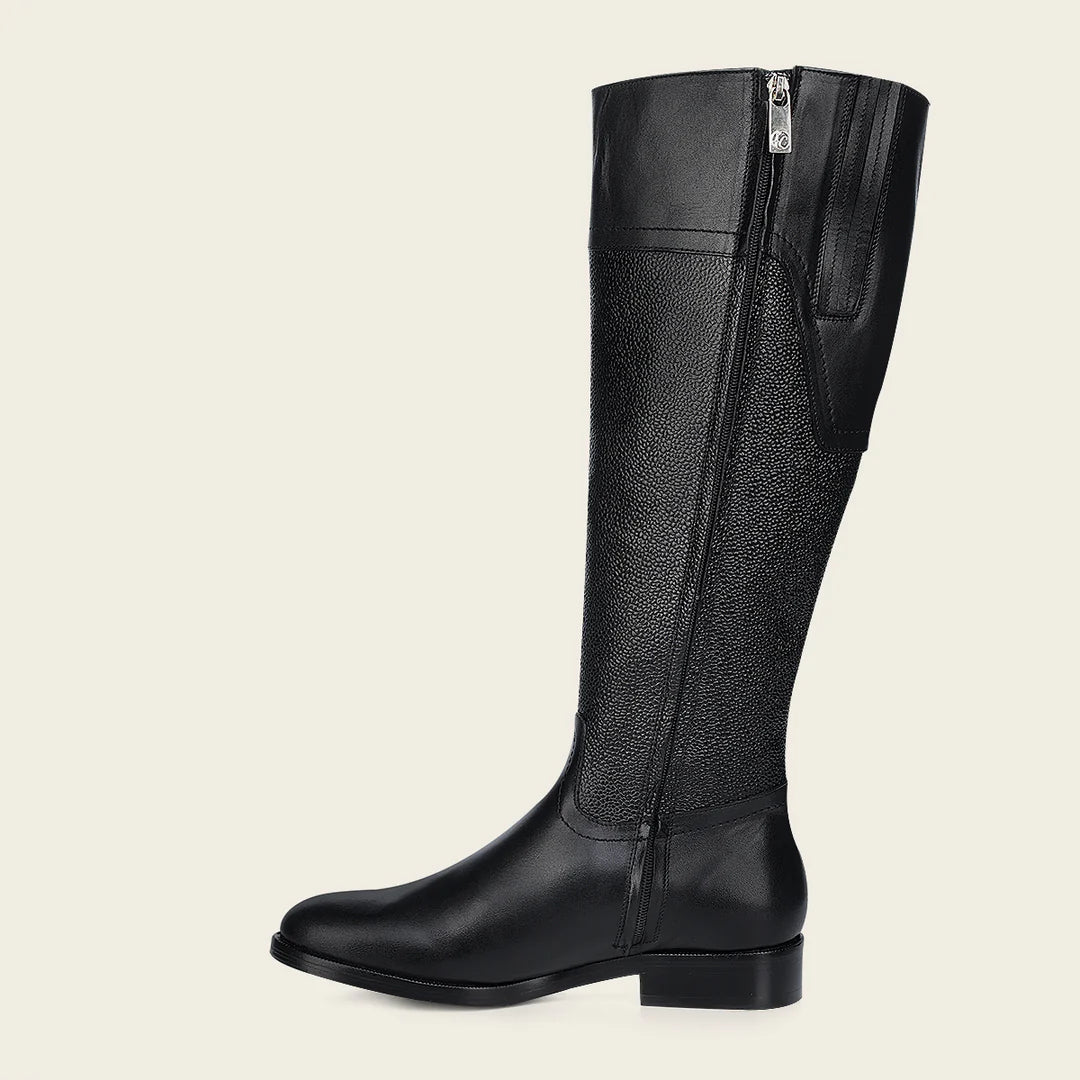 05TTSNI - Franco Cuadra Black Riding Boots for Women