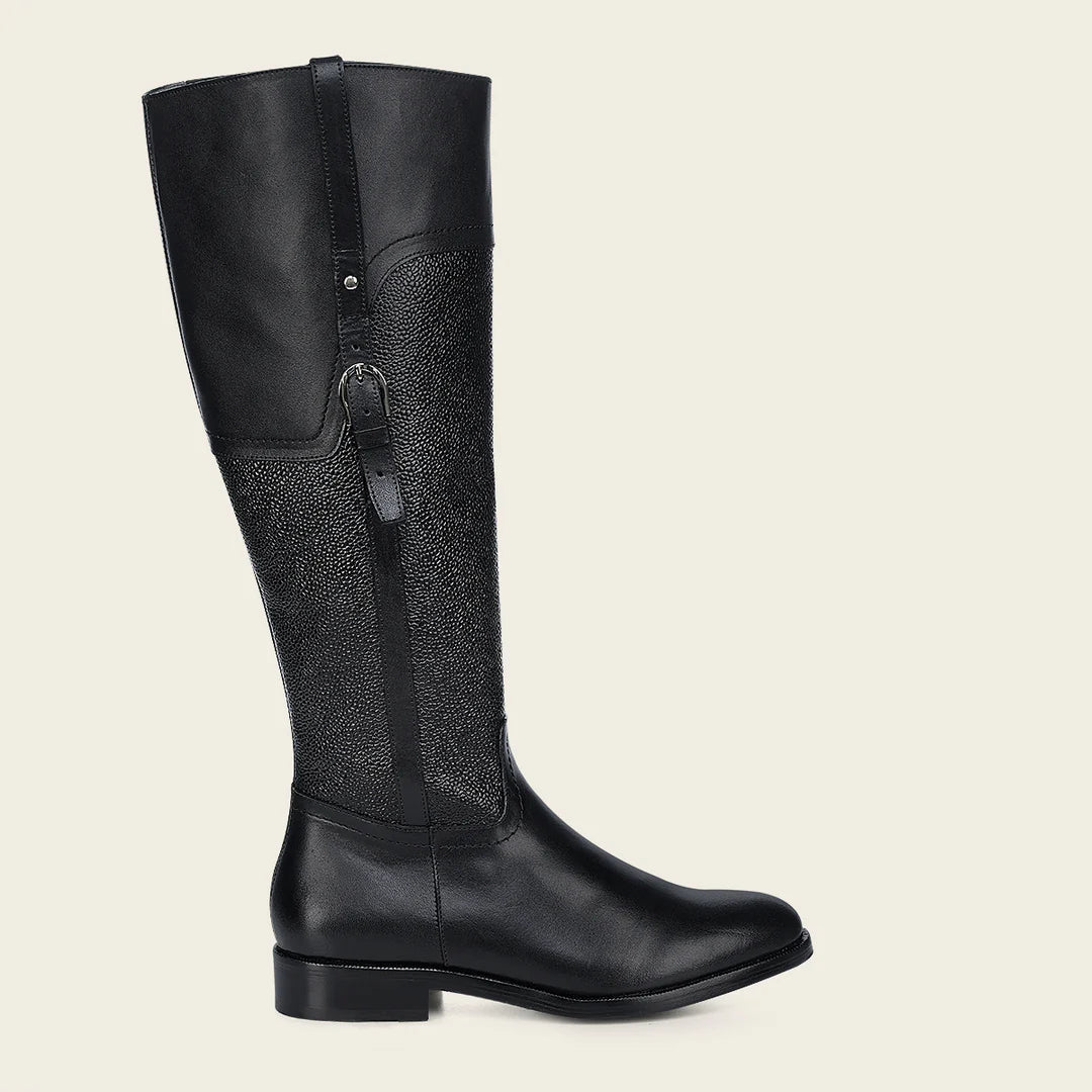 05TTSNI - Franco Cuadra Black Riding Boots for Women