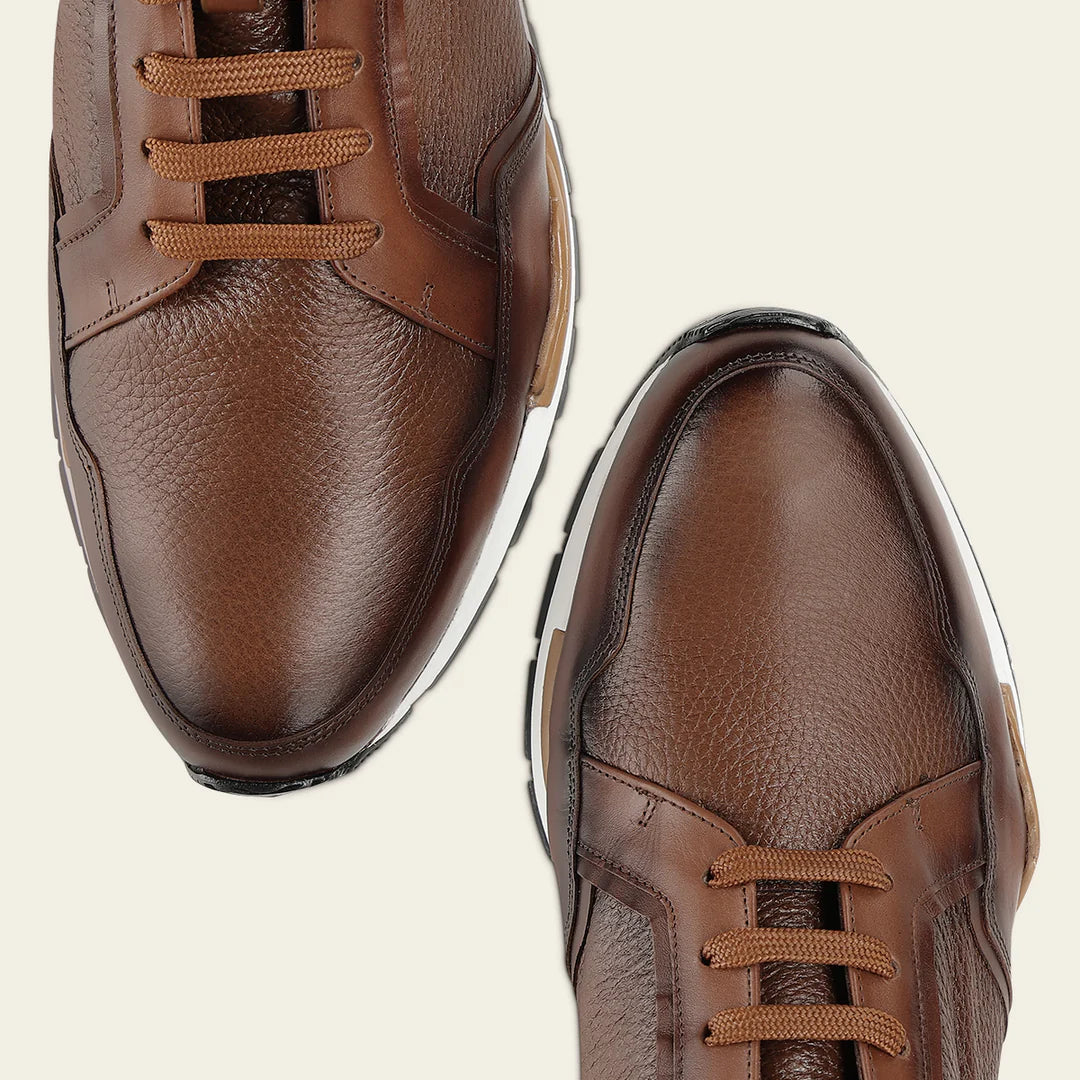 139BIVN - Cuadra honey casual fashion cowhide leather sneakers for men