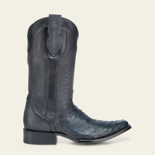 1B2TA1 - Cuadra blue dress cowboy ostrich leather boots for men
