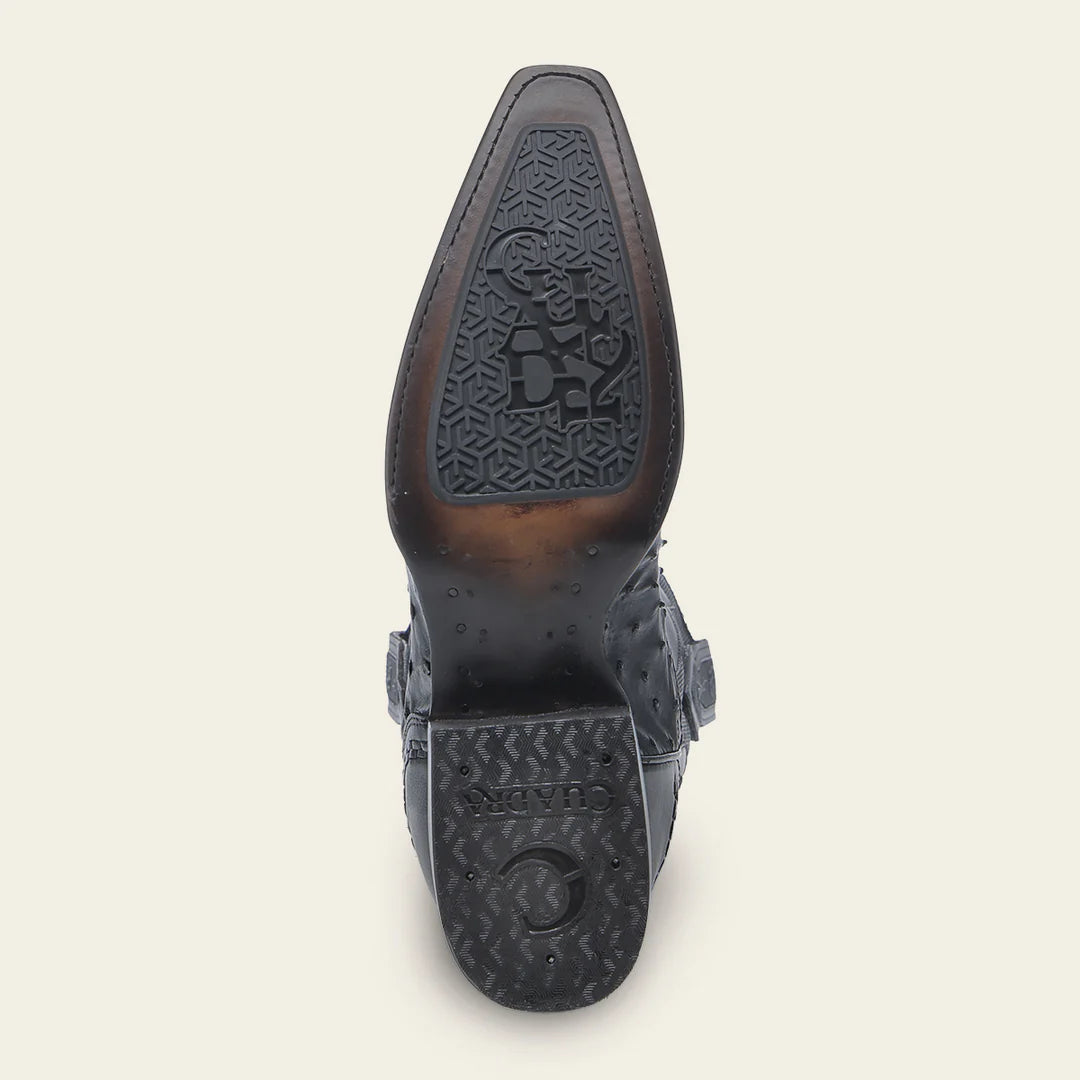 1B2TA1 - Cuadra blue dress cowboy ostrich leather boots for men