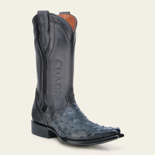 1B2TA1 - Cuadra blue dress cowboy ostrich leather boots for men