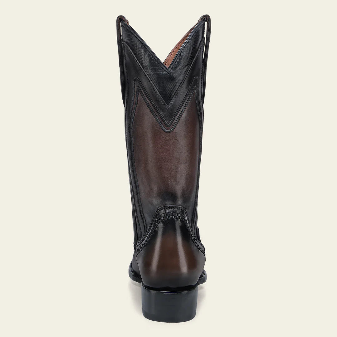 1B2TRS - Cuadra chocolate dress cowboy cowhide leather boots for men