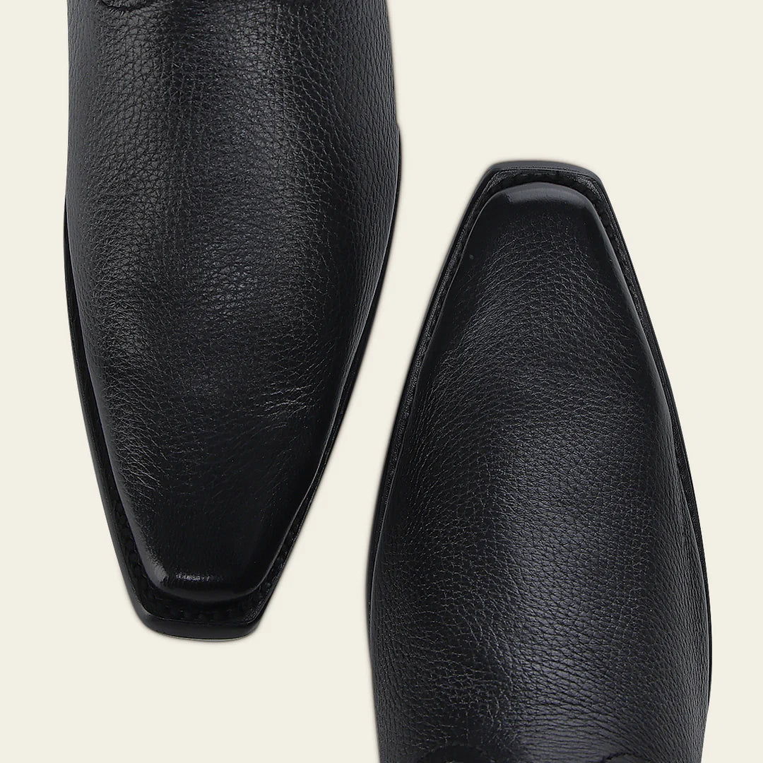 1B2TVE - Cuadra black dress cowboy deer leather boots for men