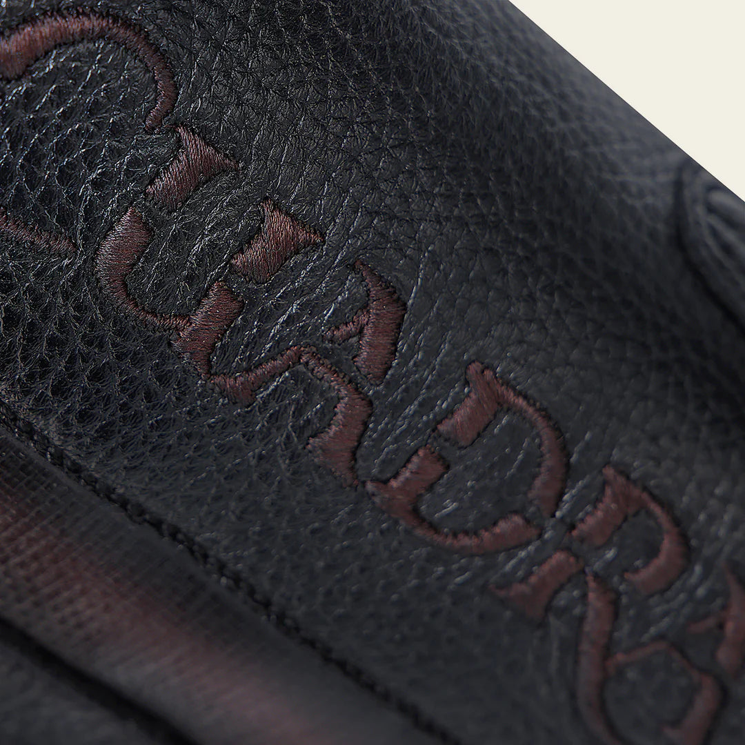 1B2TVE - Cuadra black dress cowboy deer leather boots for men