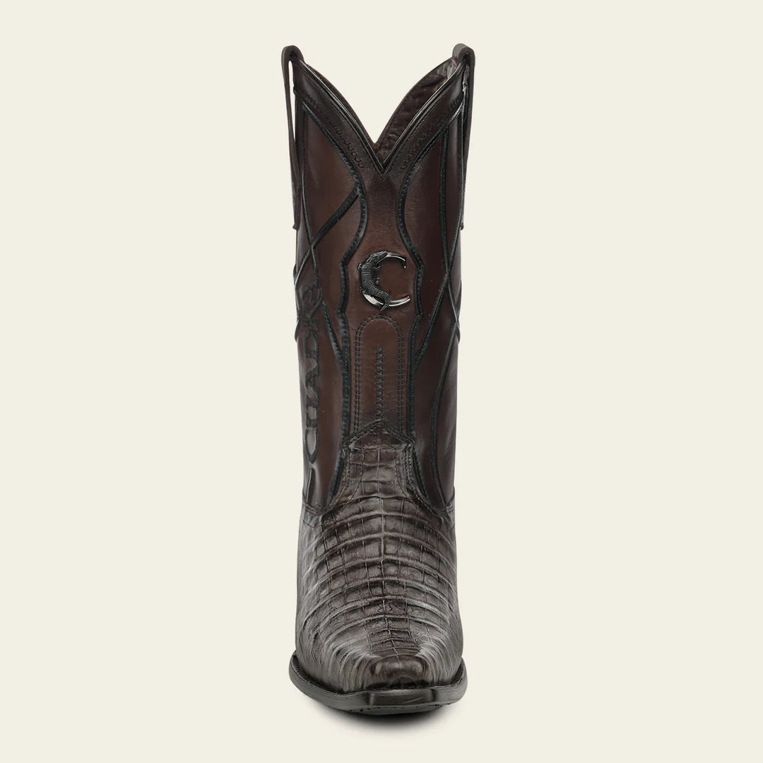 1BT0FY - Cuadra gray dress cowboy caiman leather boots for men