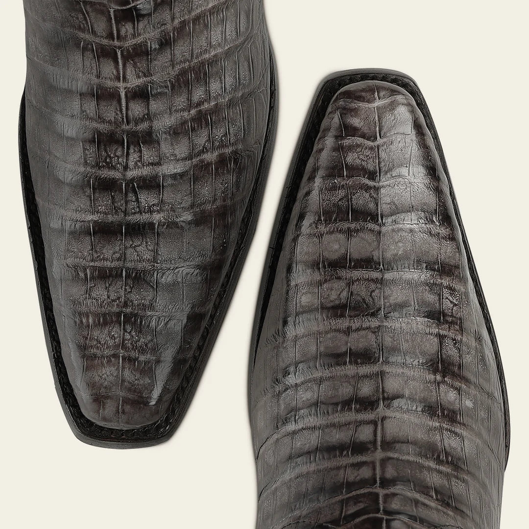 1BT0FY - Cuadra gray dress cowboy caiman leather boots for men