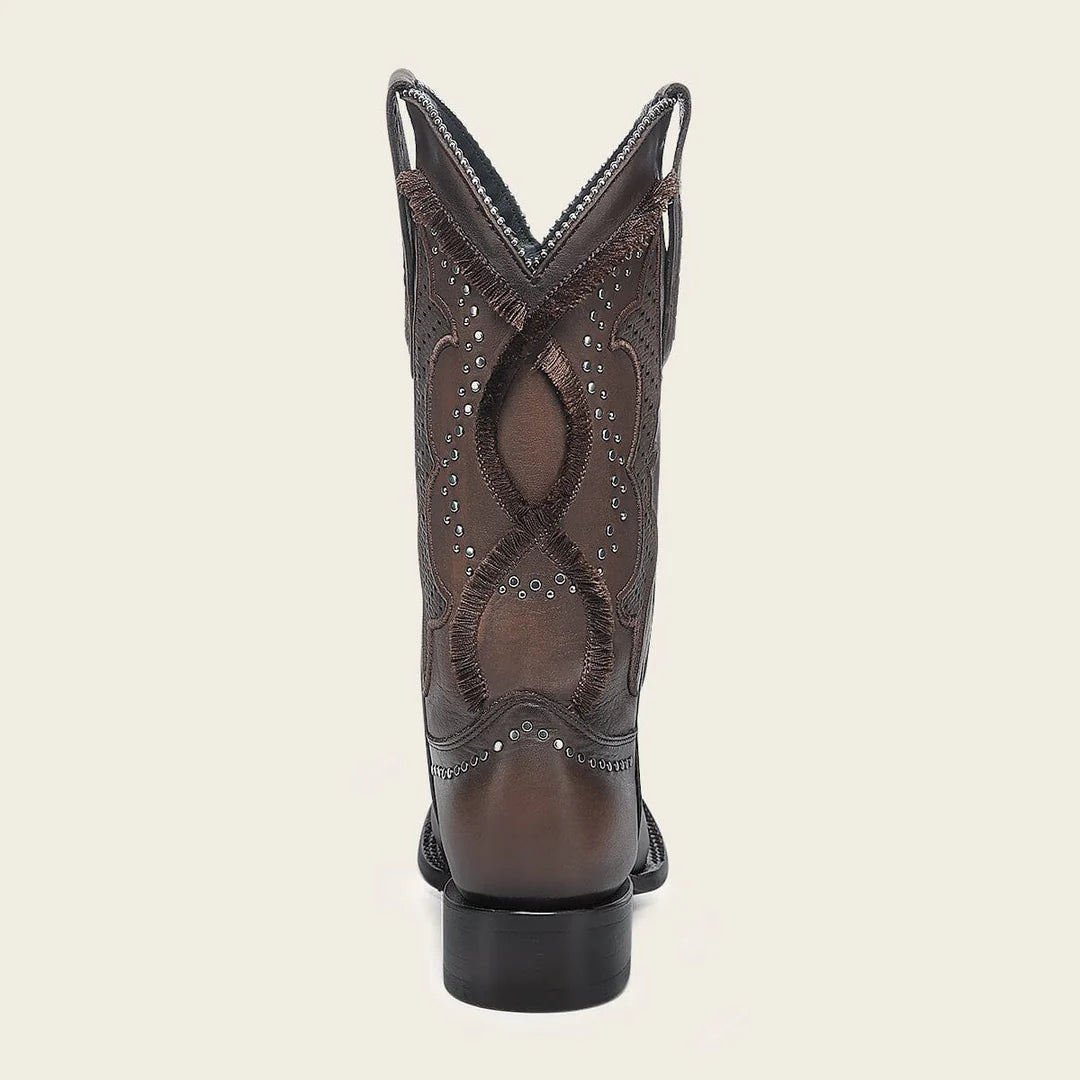 1F4CRS - Cuadra honey western cowhide leather rodeo boot for woman