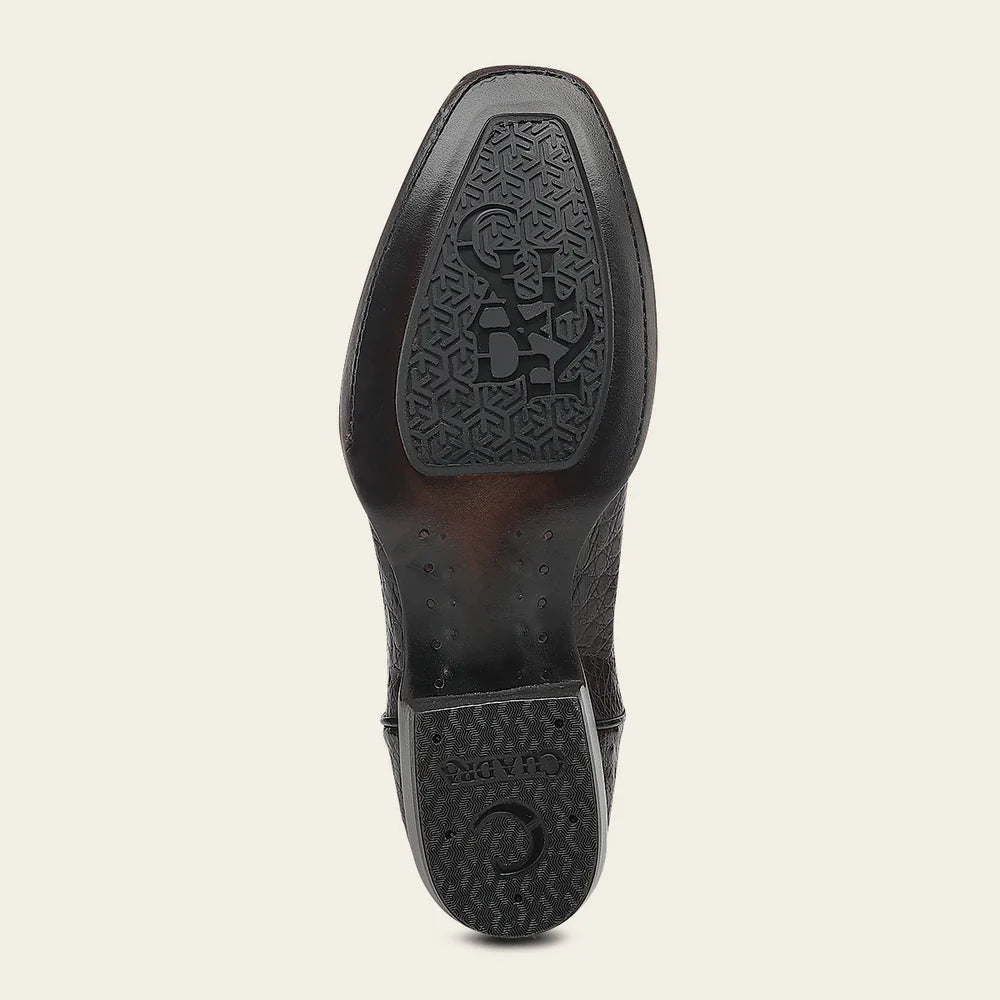 1J1NFY - Cuadra chocolate dress cowboy caiman leather boots for men