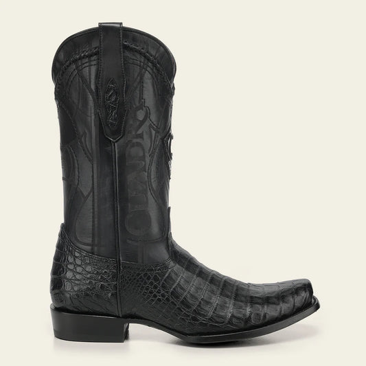 1J1NFY - Cuadra black dress cowboy caiman leather boots for men