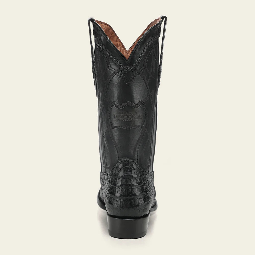 1J1NFY - Cuadra black dress cowboy caiman leather boots for men