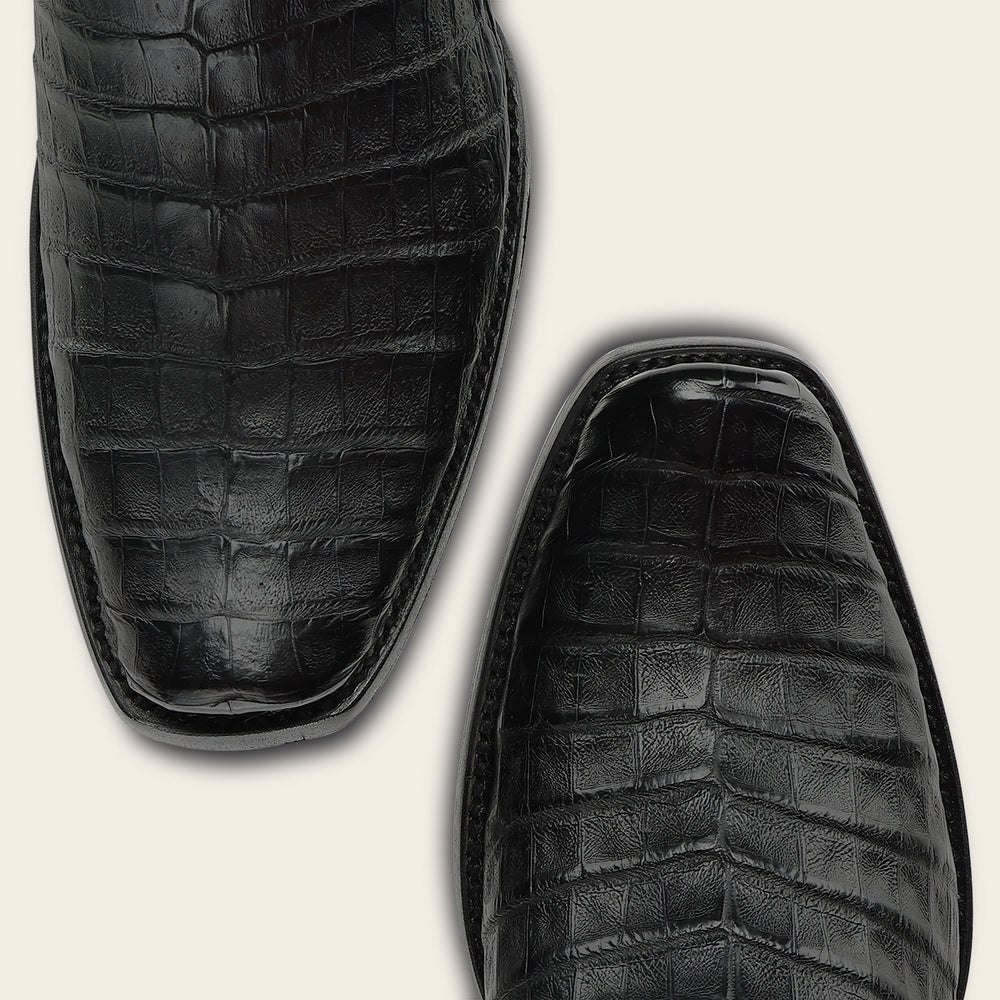 1J1NFY - Cuadra black dress cowboy caiman leather boots for men