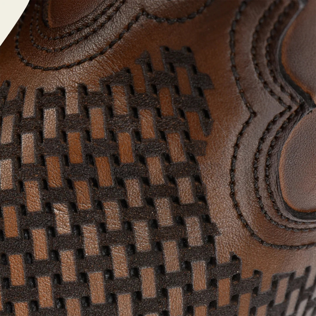 Cuadra honey casual cowboy cowhide Chelsea ankle boots for men
