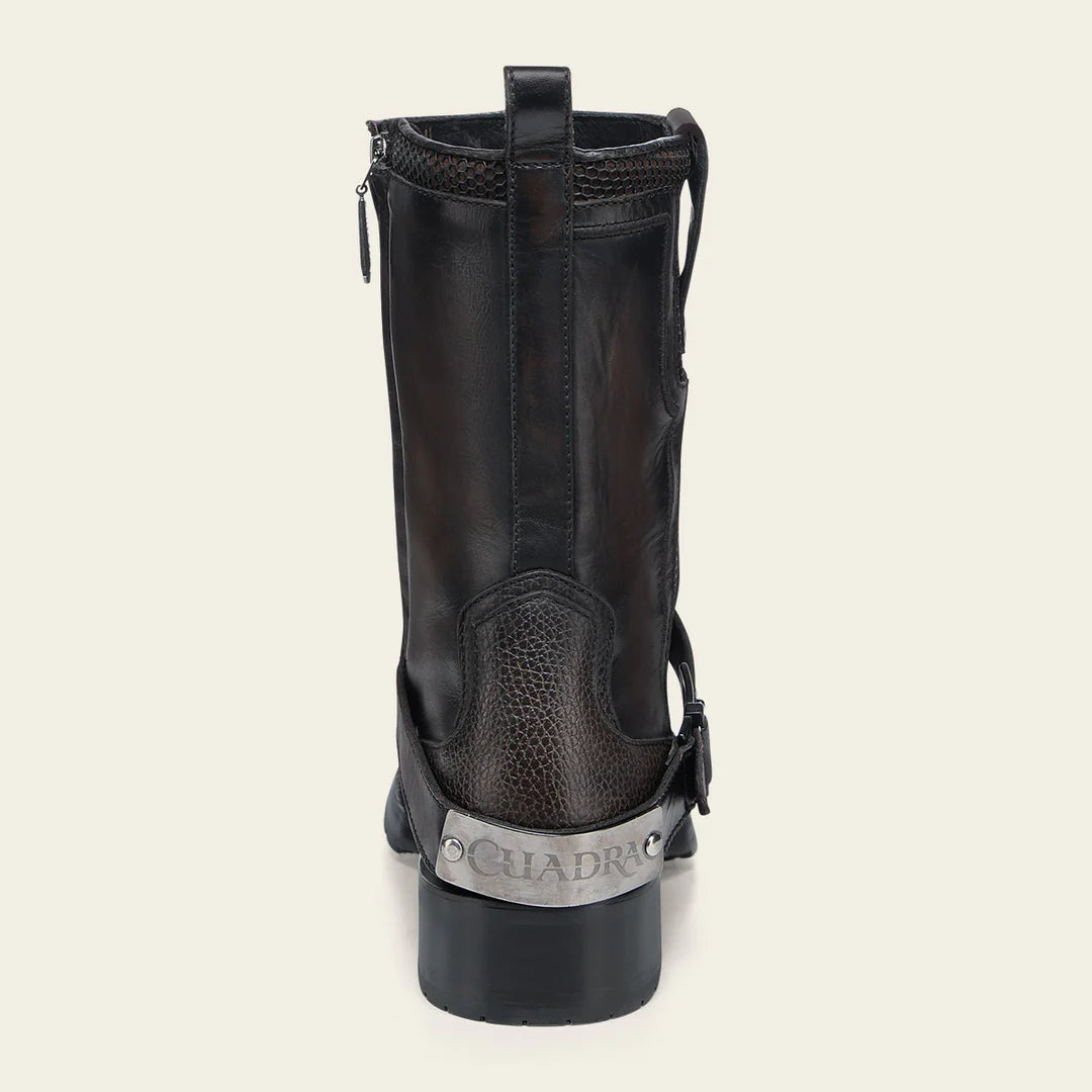 1J3RPH - Cuadra chocolate western cowboy python skin boots for men