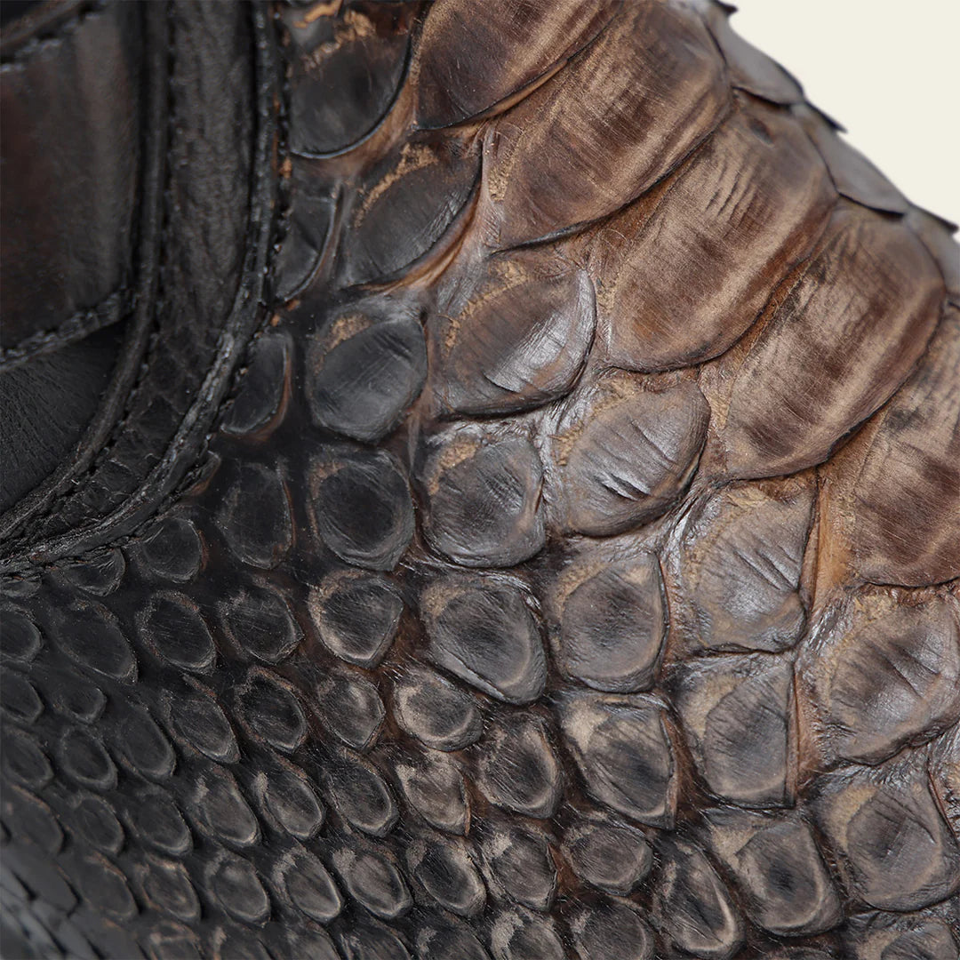 1J3RPH - Cuadra chocolate western cowboy python skin boots for men