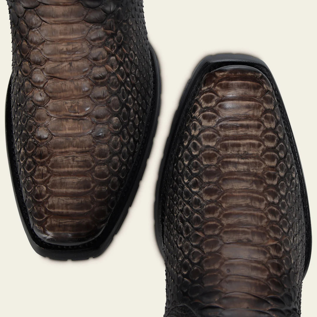 1J3RPH - Cuadra chocolate western cowboy python skin boots for men