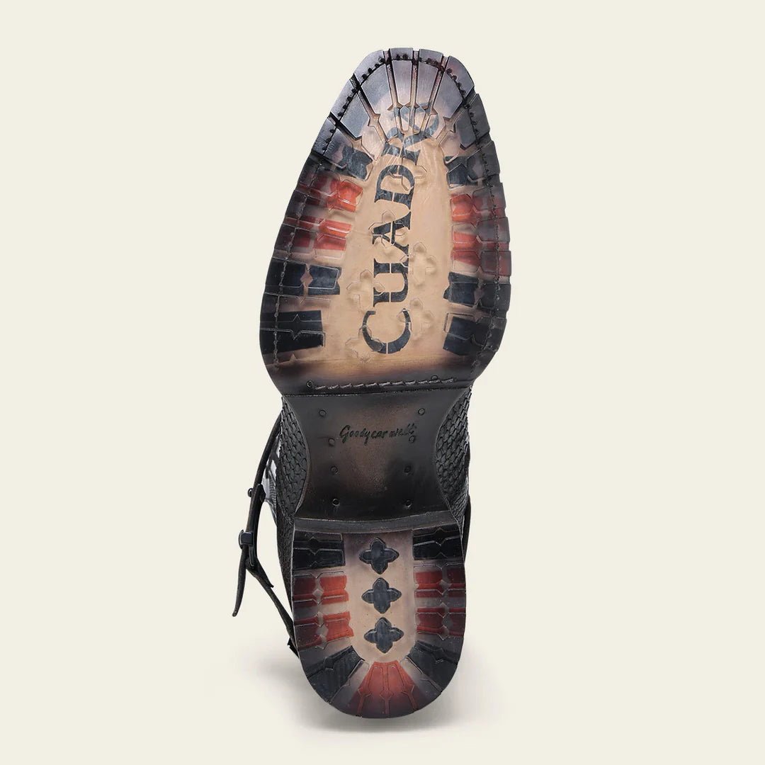 1J3RPH - Cuadra chocolate western cowboy python skin boots for men