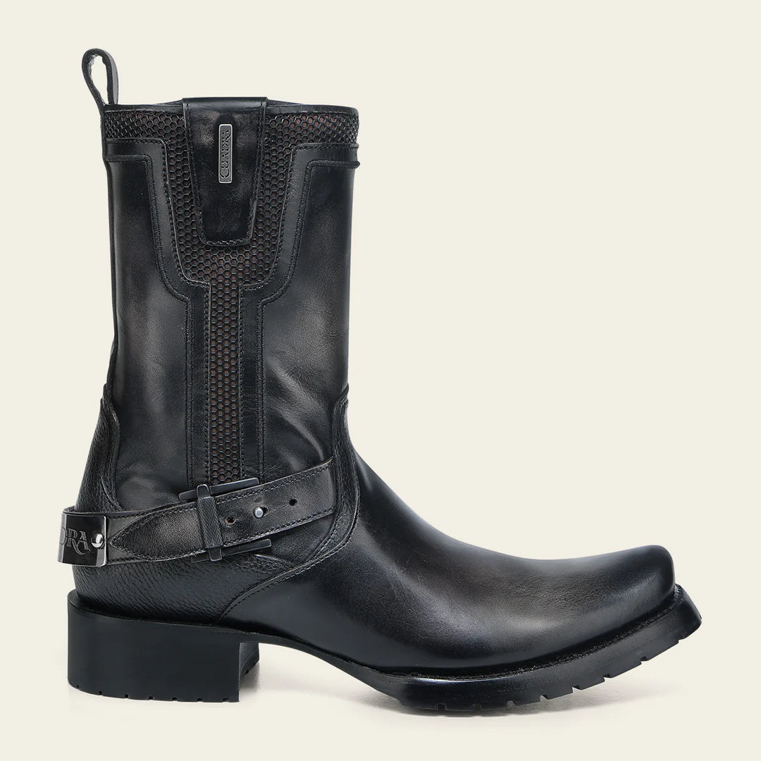 1J3RRS - Cuadra black dress cowboy cowhide leather boots for men