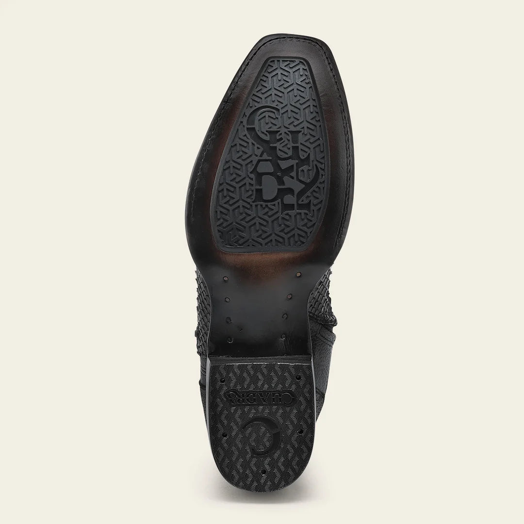 1J3UPH - Cuadra chocolate western cowboy python skin boots for men