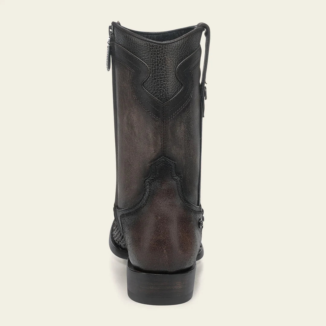 1J3UPH - Cuadra chocolate western cowboy python skin boots for men