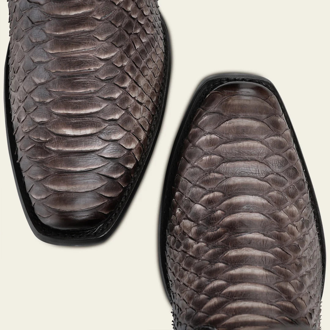 1J3UPH - Cuadra chocolate western cowboy python skin boots for men