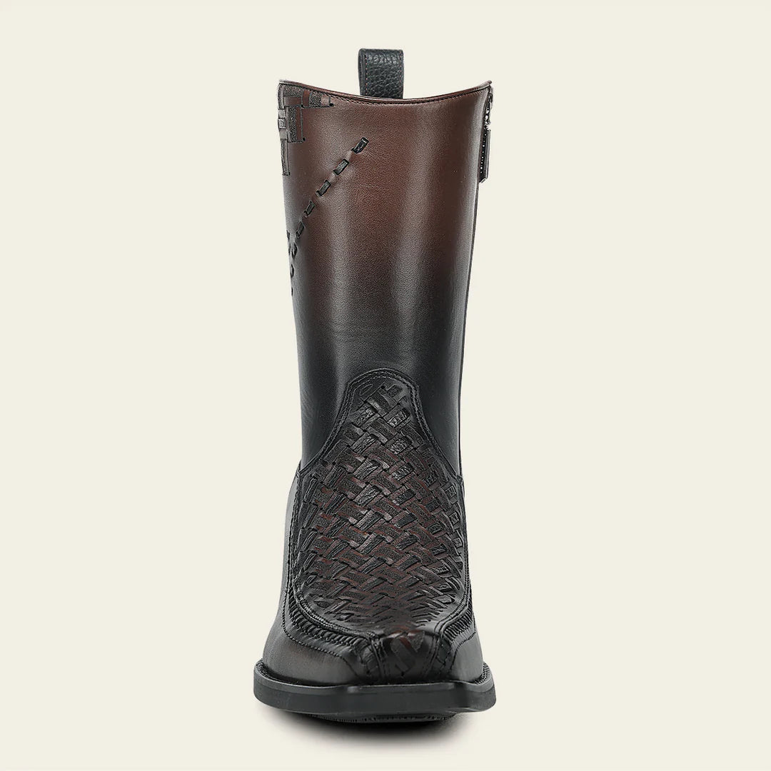 1J3WRS - Cuadra Chocolate Dress Cowboy Cowhide Leather Boots for Men