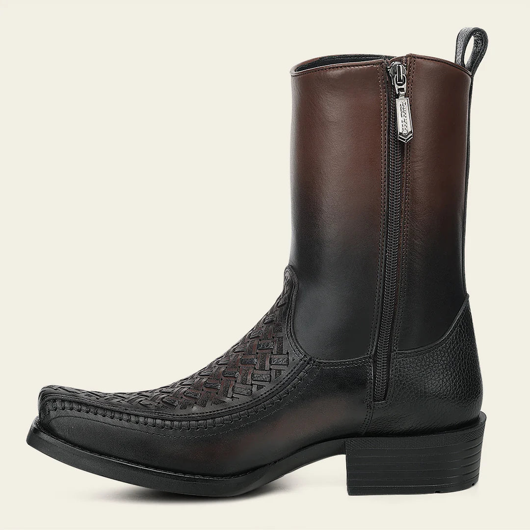 1J3WRS - Cuadra Chocolate Dress Cowboy Cowhide Leather Boots for Men