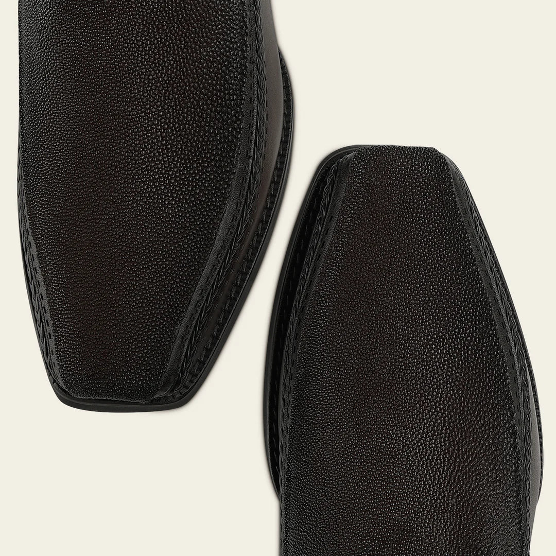 1J4JMA - Cuadra chocolate dress cowboy Stingray leather zip ankle boots for men