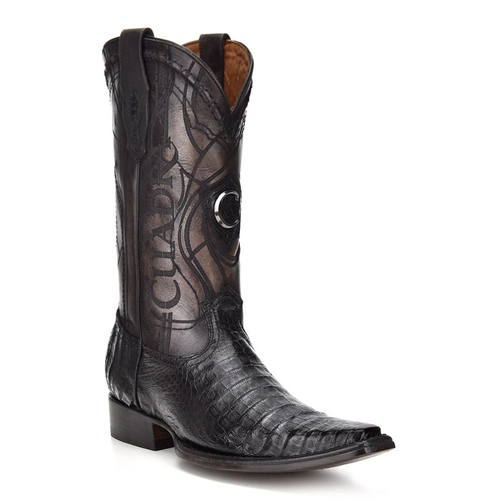 1B1NFY - Cuadra black dress cowboy caiman leather boots for men-Kuet.us