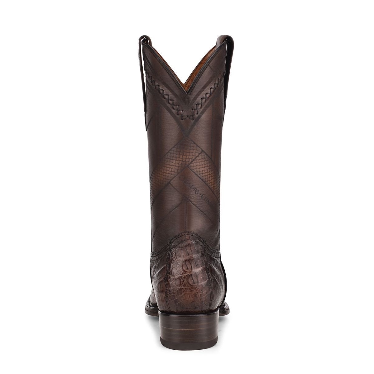 1B2FFY - Cuadra brown dress cowboy caiman leather boots for men-Kuet.us