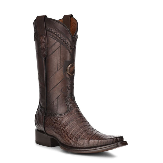 1B2FFY - Cuadra brown dress cowboy caiman leather boots for men-Kuet.us