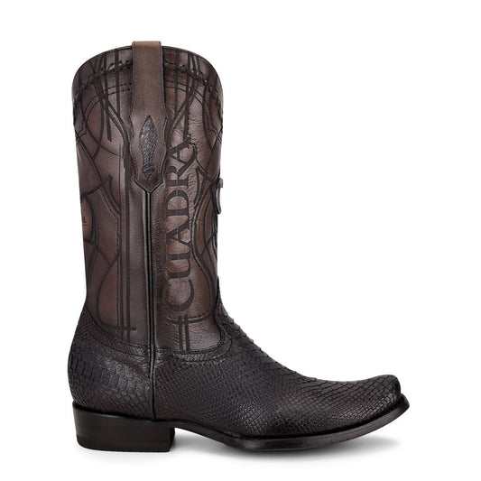 1J1NPH - Cuadra black western cowboy boots python skin boots men-Kuet.us