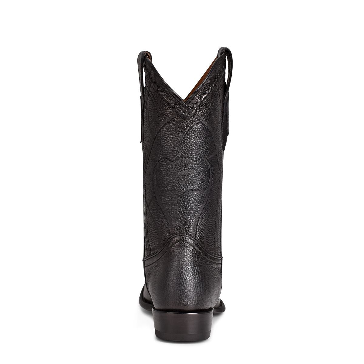 1J1NVE - Cuadra black dress cowboy deer leather boots for men-Kuet.us