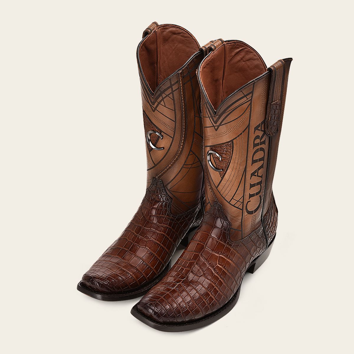 1J2PMB - Cuadra brown western cowboy moreleti leather boots for men-Kuet.us